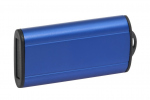 Plástico retráctil ymemoria usb de metal SLIM - azul